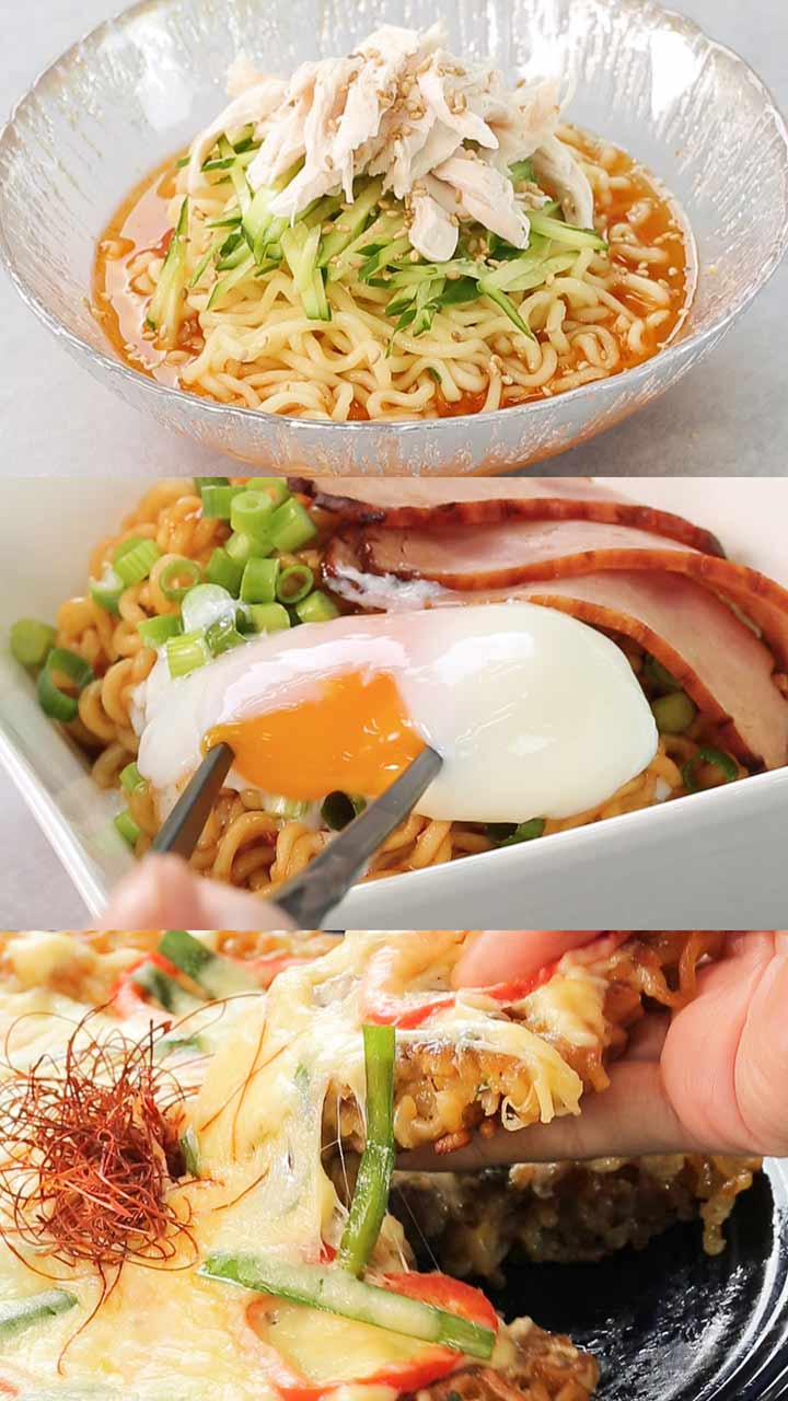 辛ウマ♡世界で大人気！辛ラーメンアレンジ３連発