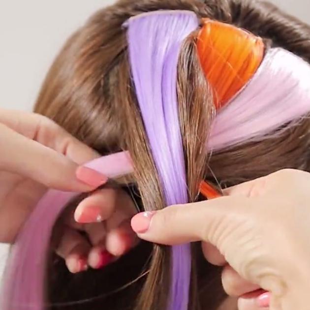編み込み　ヘアアレンジ