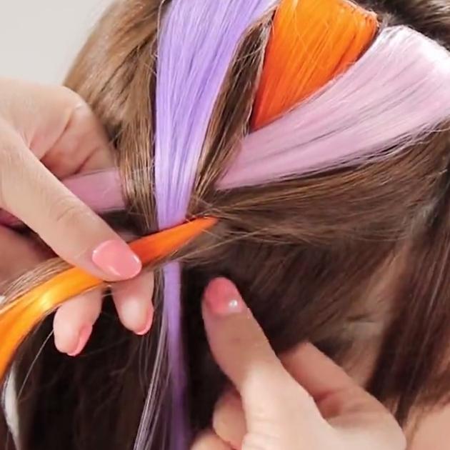 編み込み　ヘアアレンジ