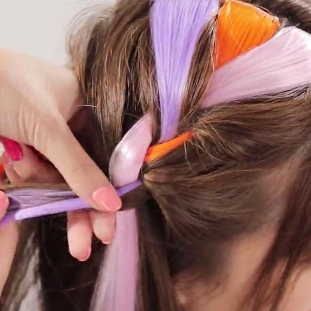 編み込み　ヘアアレンジ