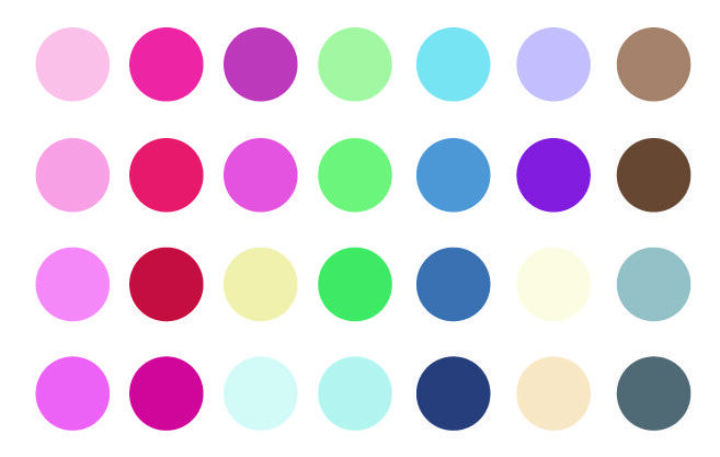 ブルベ夏　カラーパレット