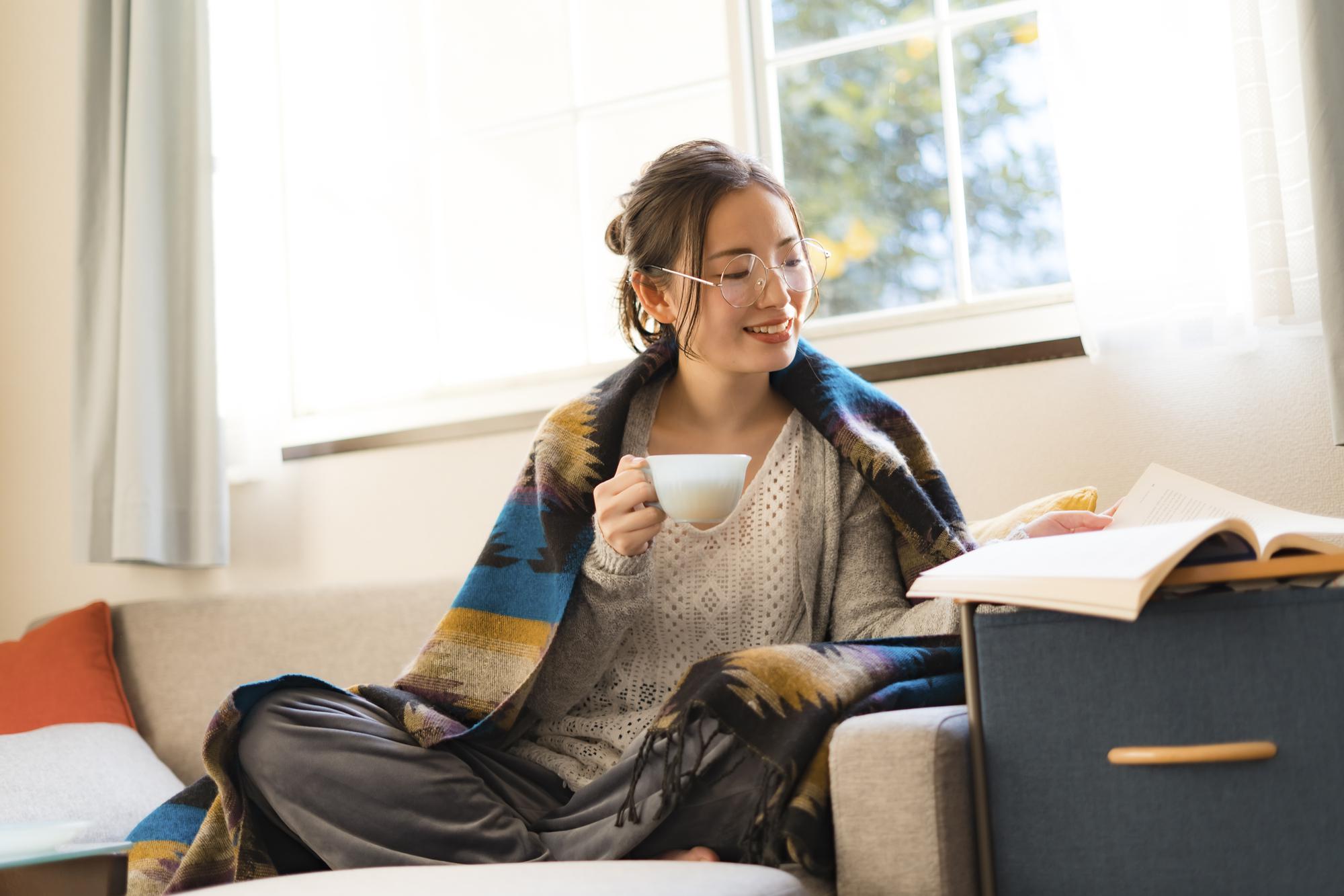 あたたかい服装で生理痛緩和