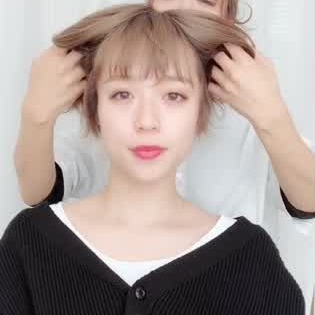 ショートボブの後ろをえり足長めに 髪型 ヘアアレンジ14選