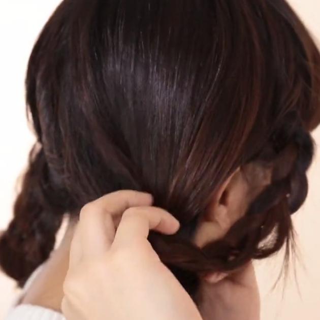 21冬 ニット帽ヘアアレンジ 髪の長さ別 お団子 前髪 ひとつ結び