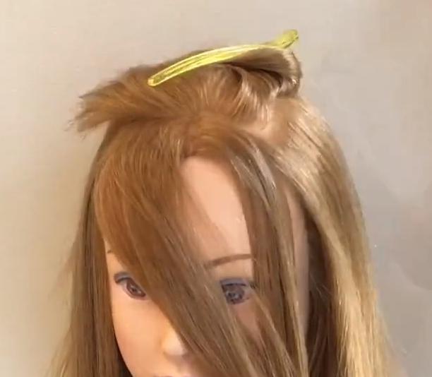 長い前髪アレンジ