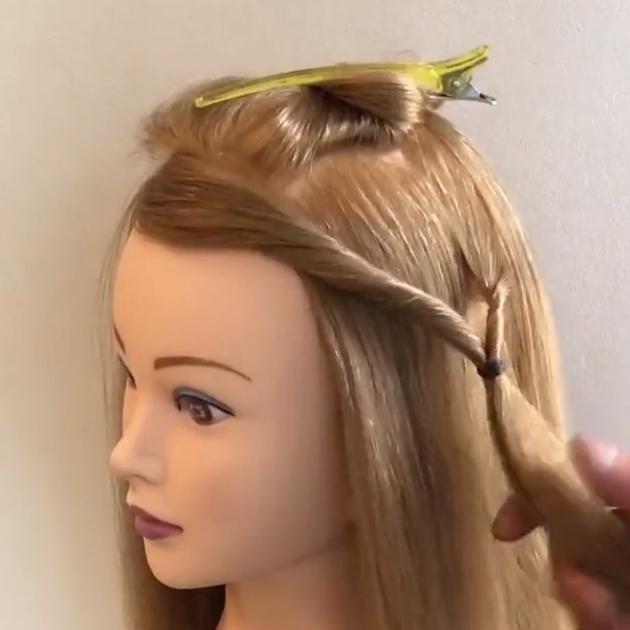 長い前髪アレンジ