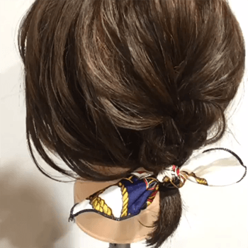 おしゃれな ボブ ひとつ結び はこなれ感たっぷり 簡単ヘアアレンジまとめ