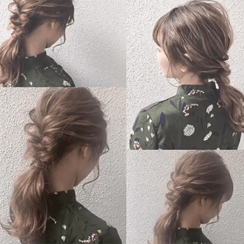 三つ編みアレンジでミディアムヘアを大人かわいく アレンジまとめ